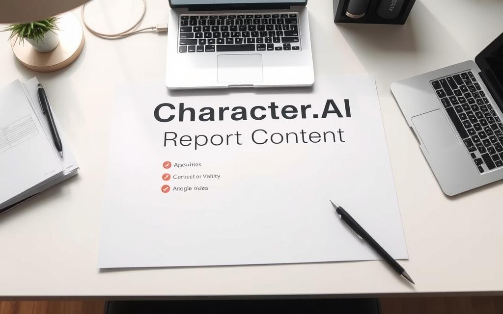 Character.AI report content